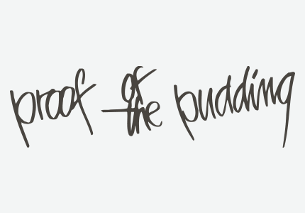 proof of the pudding logo